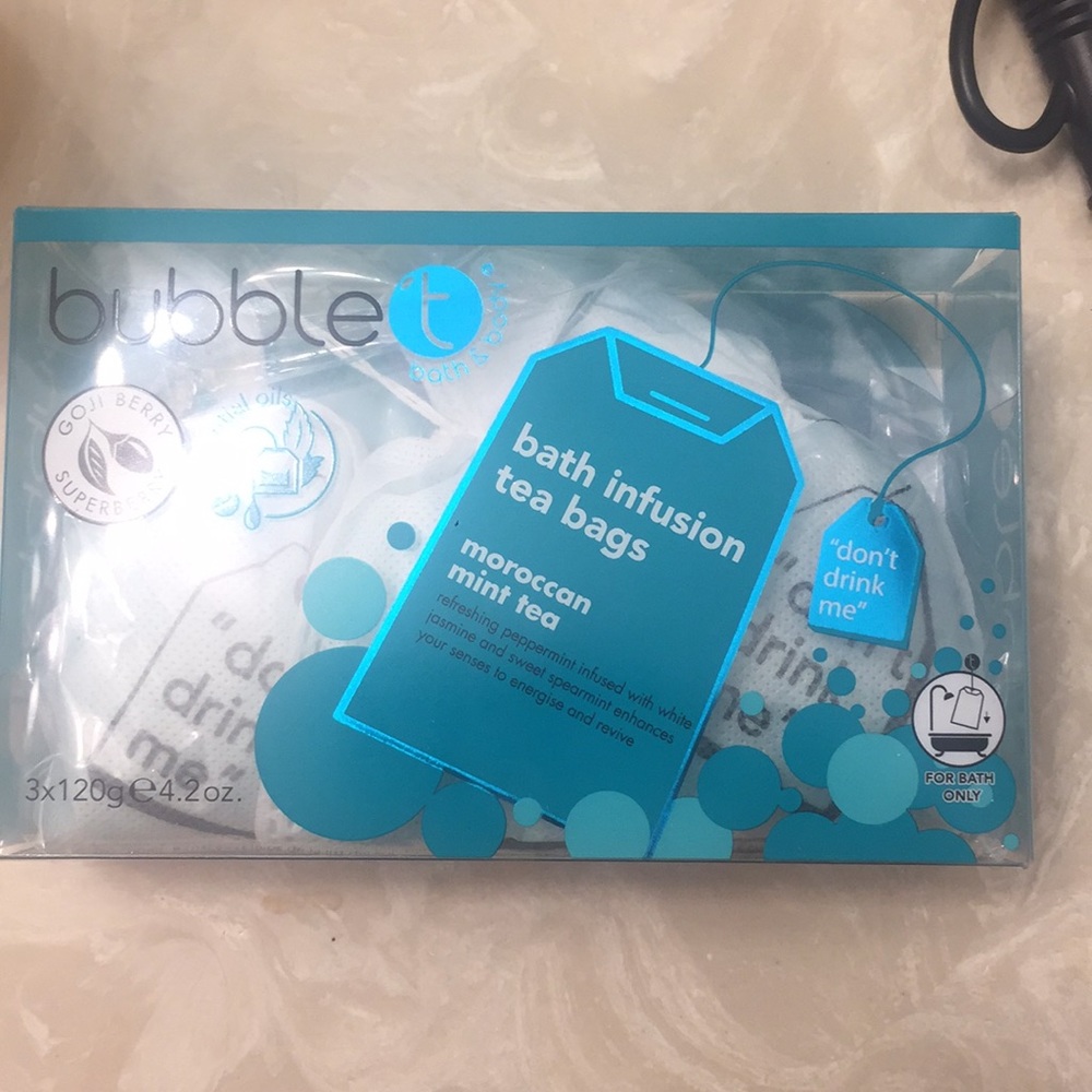 Bubble bath infusion tea bags